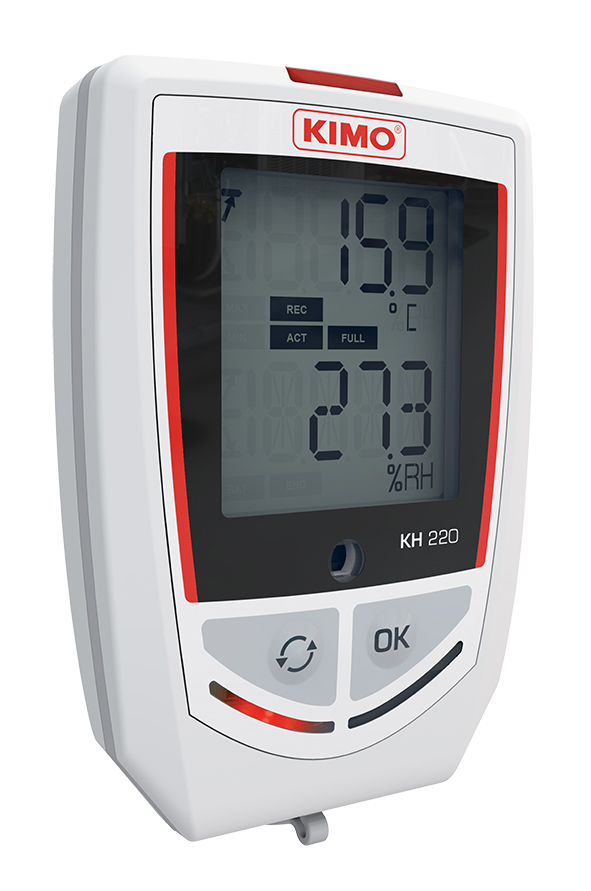 KIMO KH-220-O Temperature & Humidity Data Logger, USB, 3 Input Channel(s) - SYS Calibration