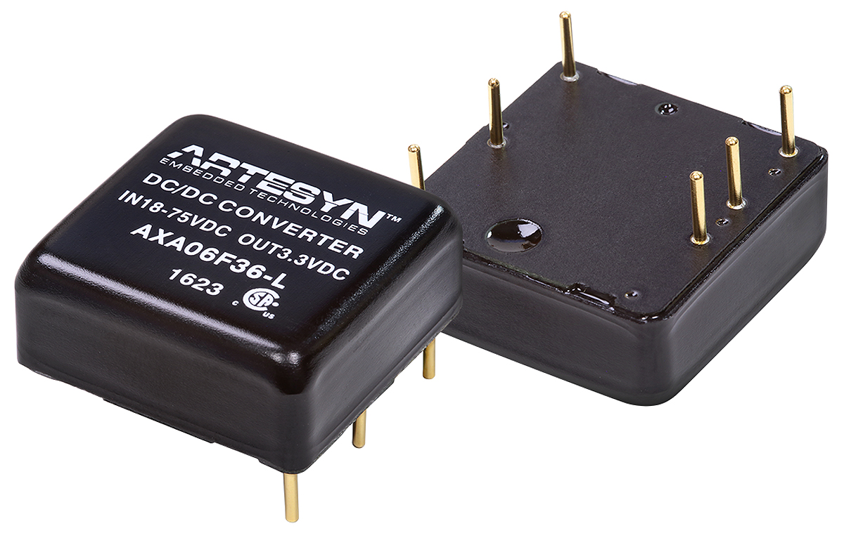 Artesyn / Advanced Energy AXA DC-DC Converter, 5V dc/ 5A Output, 9 → 36 V dc Input, 25W, Through Hole, +85°C Max