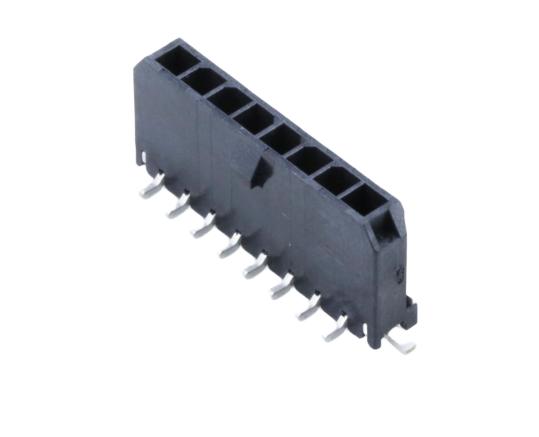Molex 43650 Series Vertical Surface Mount PCB Header, 8 Contact(s), 3 mm Pitch, 1 Row, Shrouded