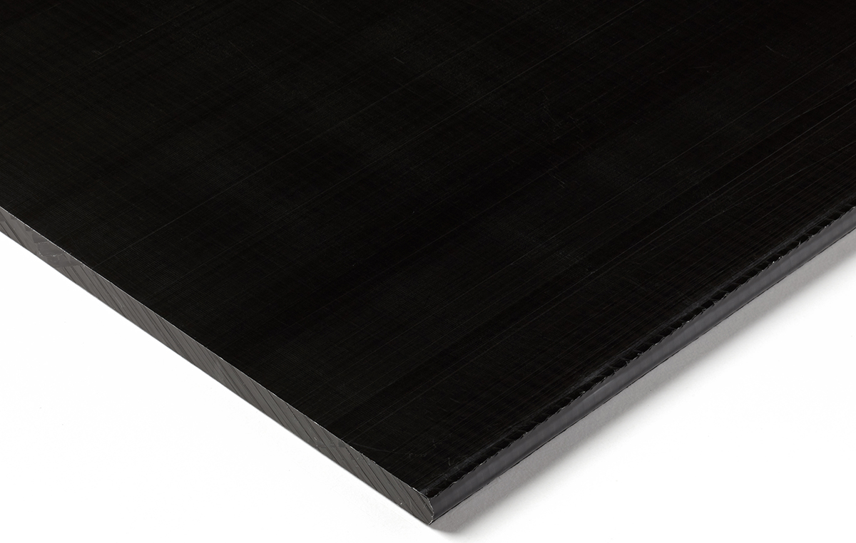 RS PRO Black Plastic Sheet, 500mm x 300mm x 60mm