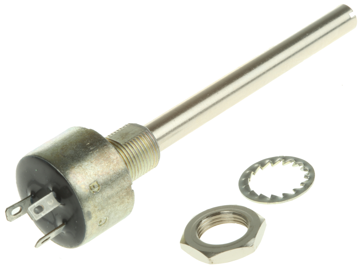 Vishay PE30 2.2kΩ Rotary Potentiometer 1-Gang Panel Mount, PE30L0AP222KABG044