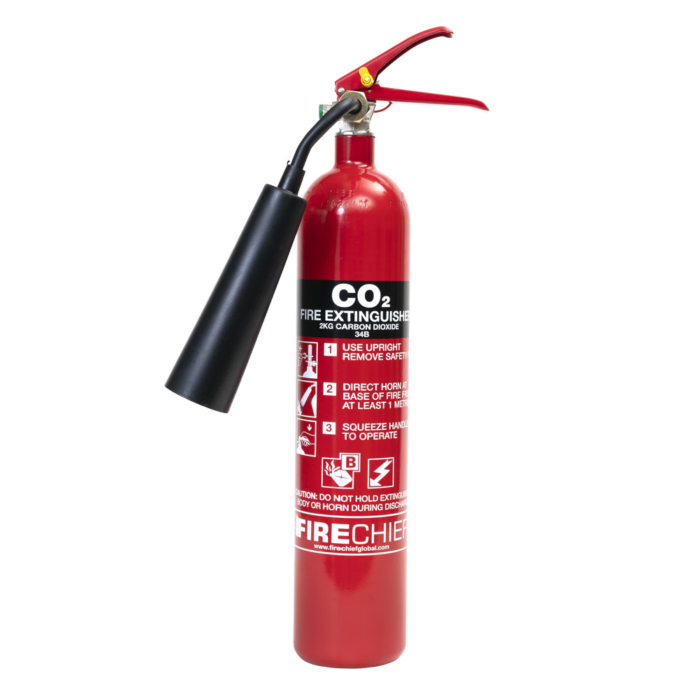 RS PRO 2kg Carbon Dioxide Fire Extinguisher for Electrical (B)