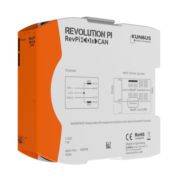 Revolution PI REVOLUTION PI Series PLC Expansion Module for Use with RevPi Connect(+)