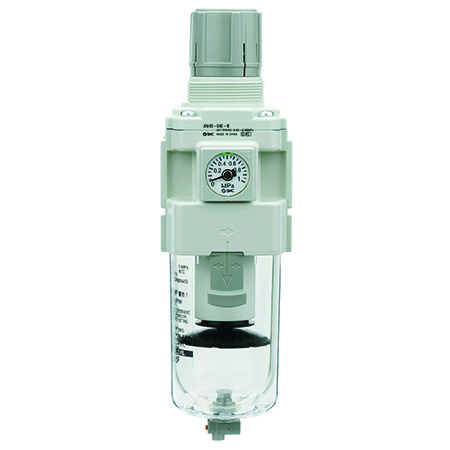 SMC AW30 Filter Regulator, 5μm, G 1/4, Automatic, 10 bar, AW30-F02EH-D