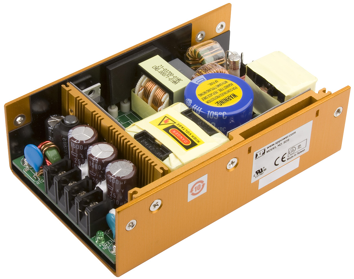XP Power Switching Power Supply, SDS120PT07B, ±5 V dc, ±12 V dc, 6 A, 15 A, 800mA, 120W, Triple Output, 120 →