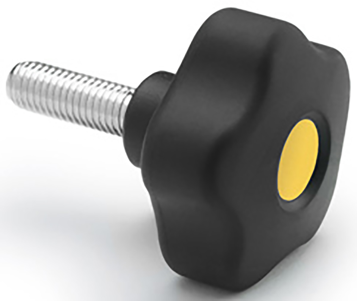 Elesa 169913-C9 Black Hex Clamping Knob, M8, Threaded Stud