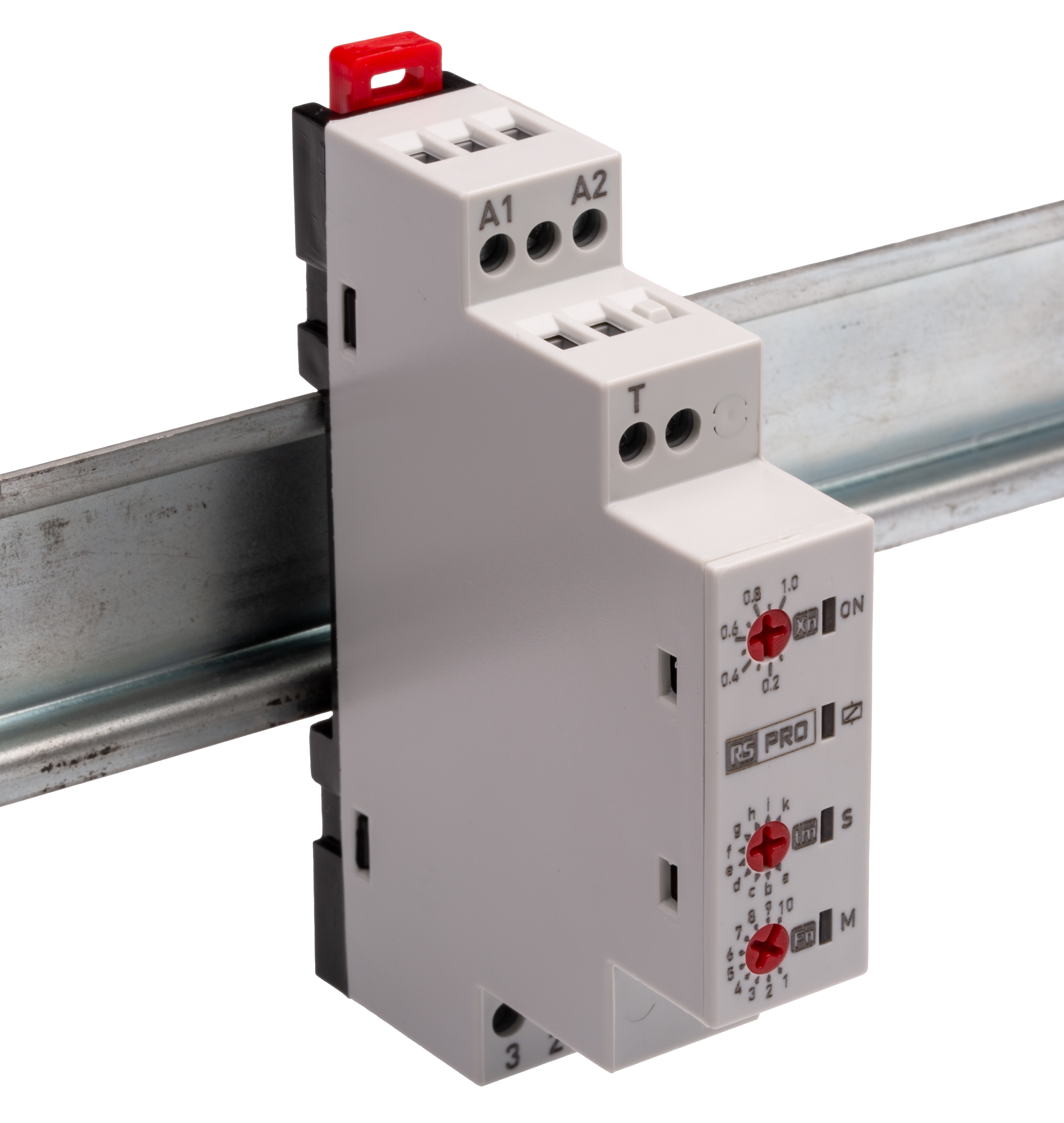 RS PRO DIN Rail Mount Timer Relay, 12 → 240V ac, 3-Contact, 0.1 → 30h, 1-Function, SPDT