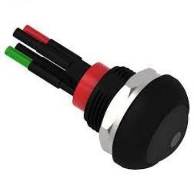 TE Connectivity PB6 Series Illuminated Push Button Switch, (On)-Off, Panel Mount, SPST - NO, Green LED, 50 V dc, 125V