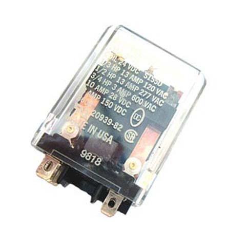 Deltrol Plug In Power Relay, 120V ac Coil, 15A Switching Current, DPDT