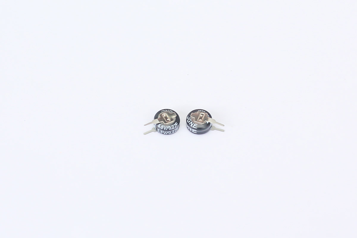 RS PRO 0.22F Supercapacitor -20 → +80% Tolerance 3.6V dc