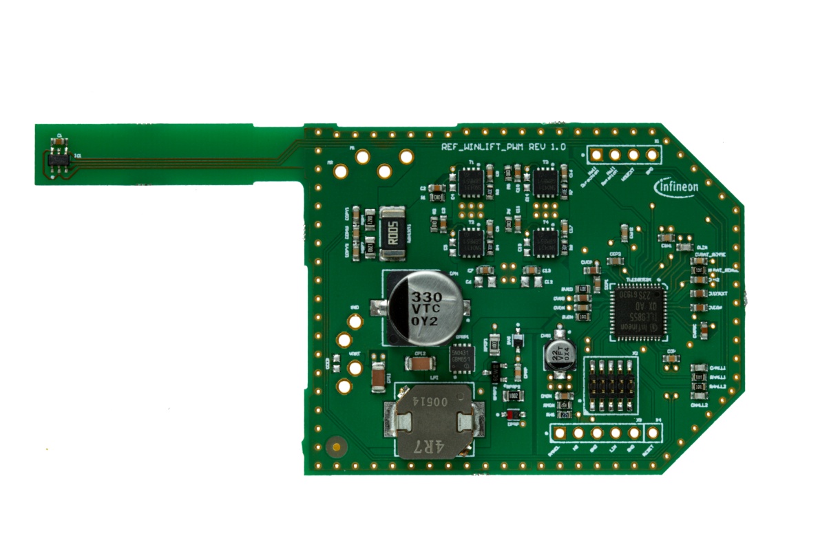 Infineon Window Lift Reference Design with Embedded Power IC Motor Controller for TLE9855QX