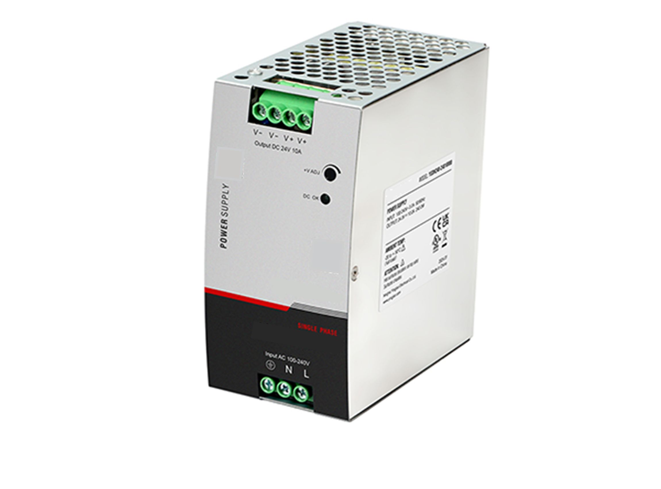 RS PRO DIN Rail Power Supply, 90 → 264V ac ac, dc Input, 12V dc dc Output, 10A Output, 120W