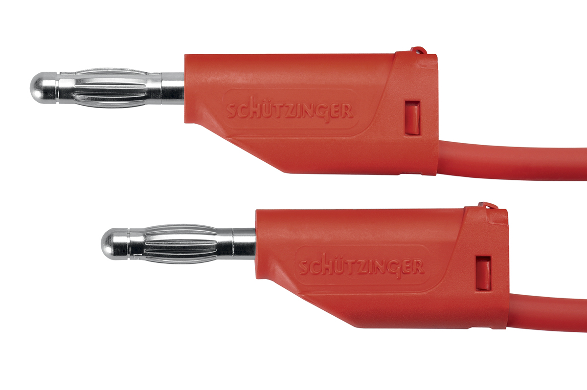 Schutzinger Test lead, 16A, 33 V ac, 70V dc, Red, 500mm Lead Length