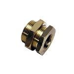Legris 0117 Series Bulkhead Threaded Adaptor, G 3/8 Female to G 3/8 Male, Threaded Connection Style