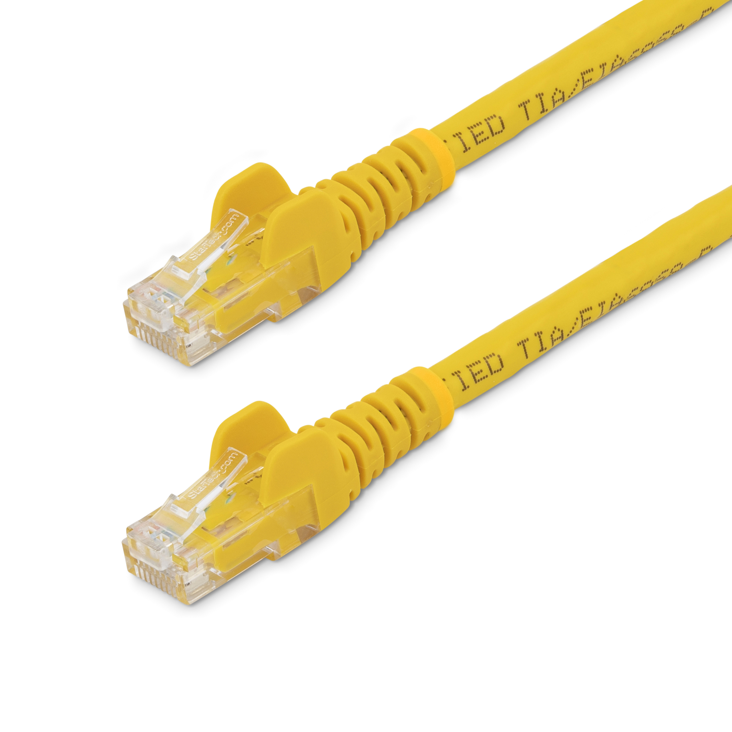 StarTech.com, 3m Cat6, Yellow RJ45 to Male RJ45 Male, U/UTP Unshielded, Terminated PVC Sheath