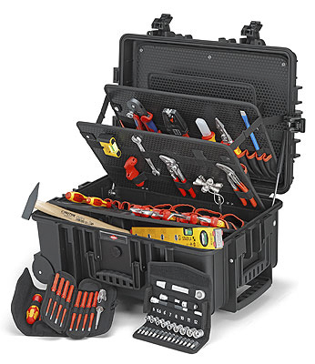 Knipex Robust45 Plastic Tool Case 2 Wheels, 609 x 428 x 263mm
