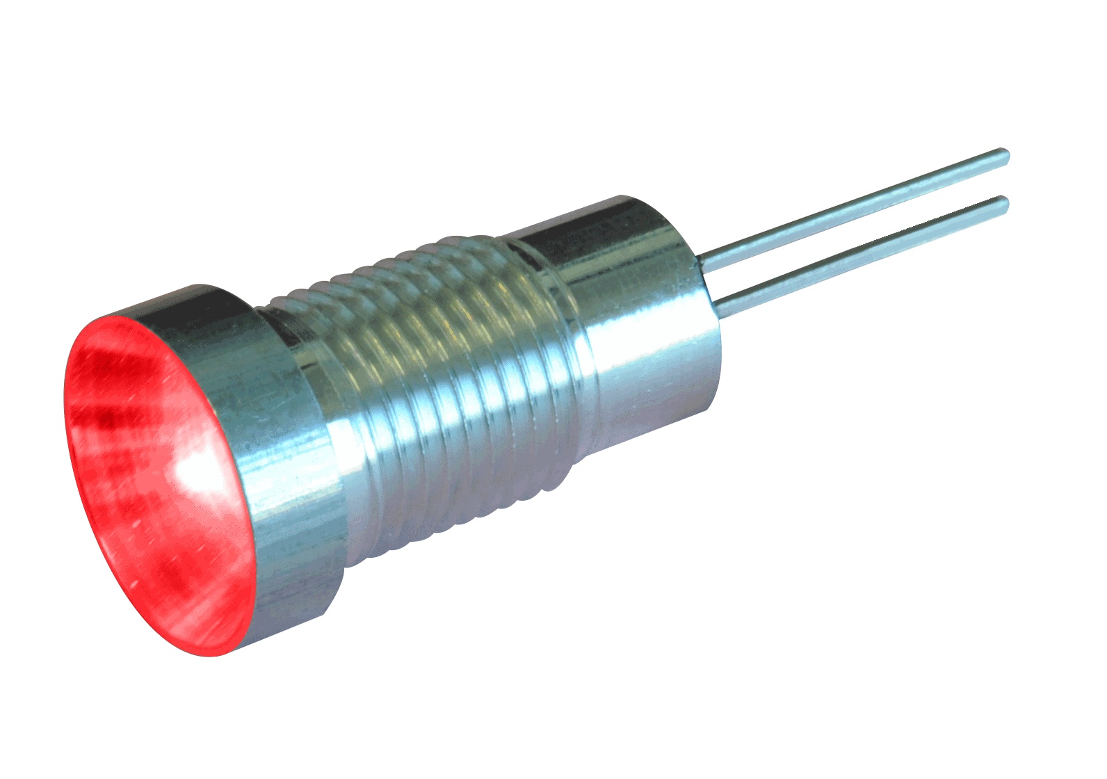 Oxley OXL/CLH/80 Series Red Panel LED, 24V dc, 8mm Mounting Hole Size, Lead Wires Termination, IP67