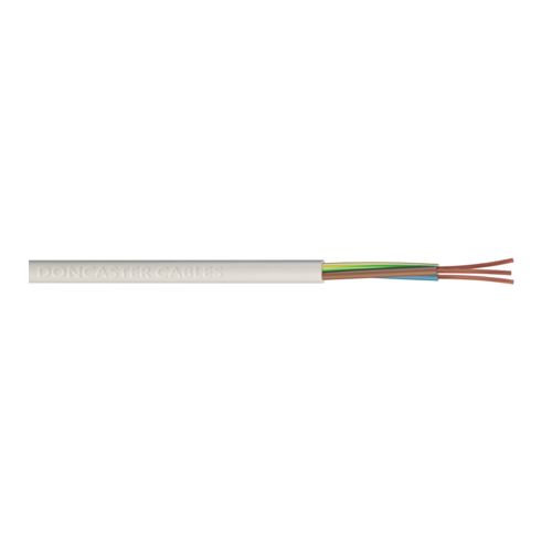 RS PRO Power 2.5 mm² 5 Core Power Cable, Black Polyvinyl Chloride PVC, 50m