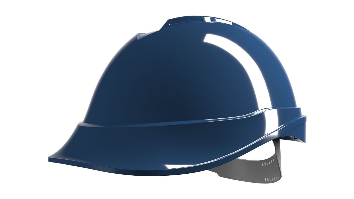 MSA Safety V-Gard 200 Blue Safety Helmet, Adjustable