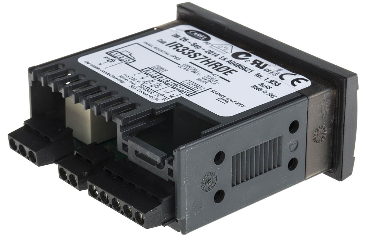 Carel IR33 Panel Mount PID Temperature Controller, 76.2 x 34.2mm, 1 Output Relay, 115 → 230 V ac Supply Voltage