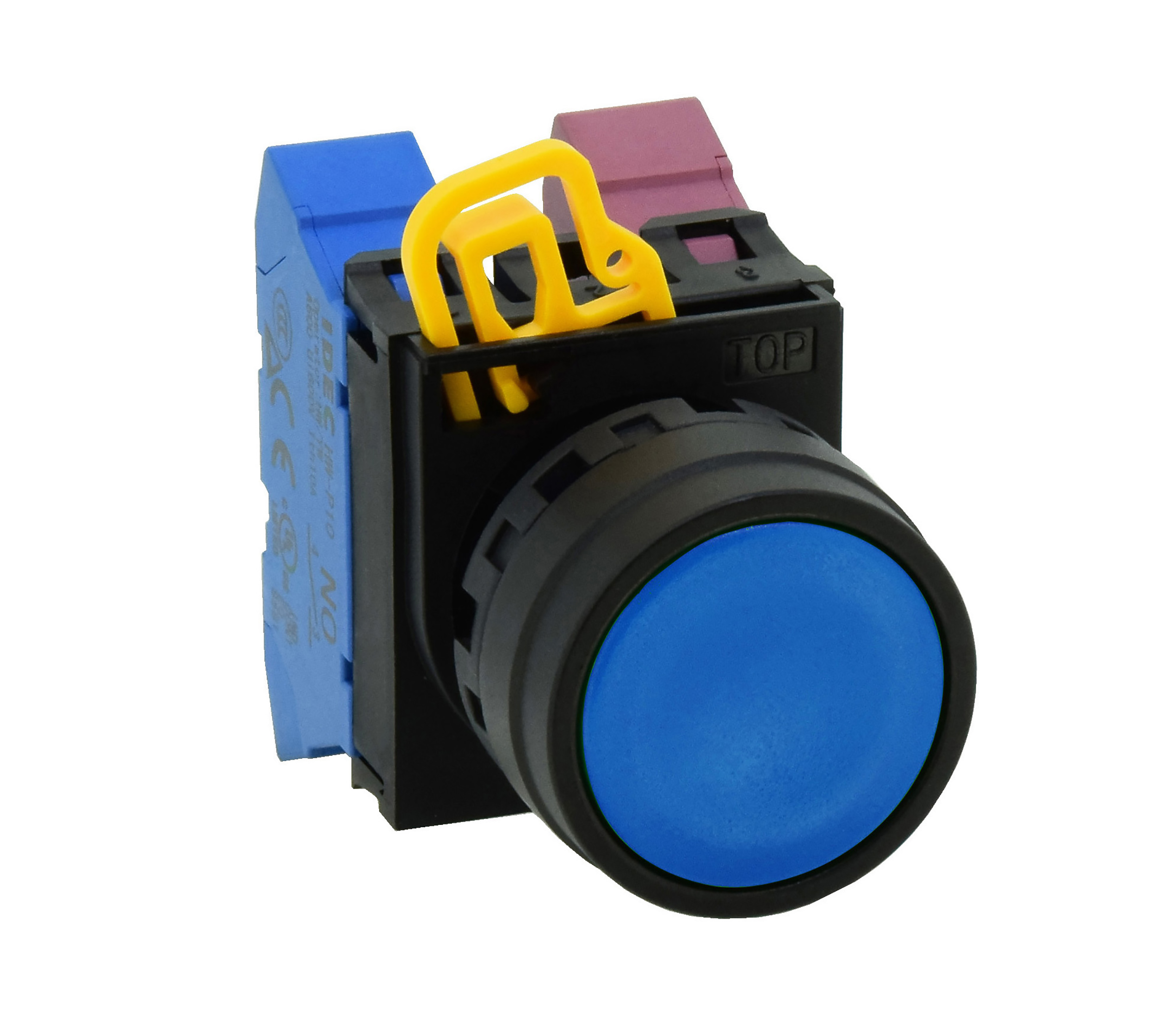 Idec YW1B Series Black Momentary Push Button Head, 22mm Cutout, IP67, IP69K
