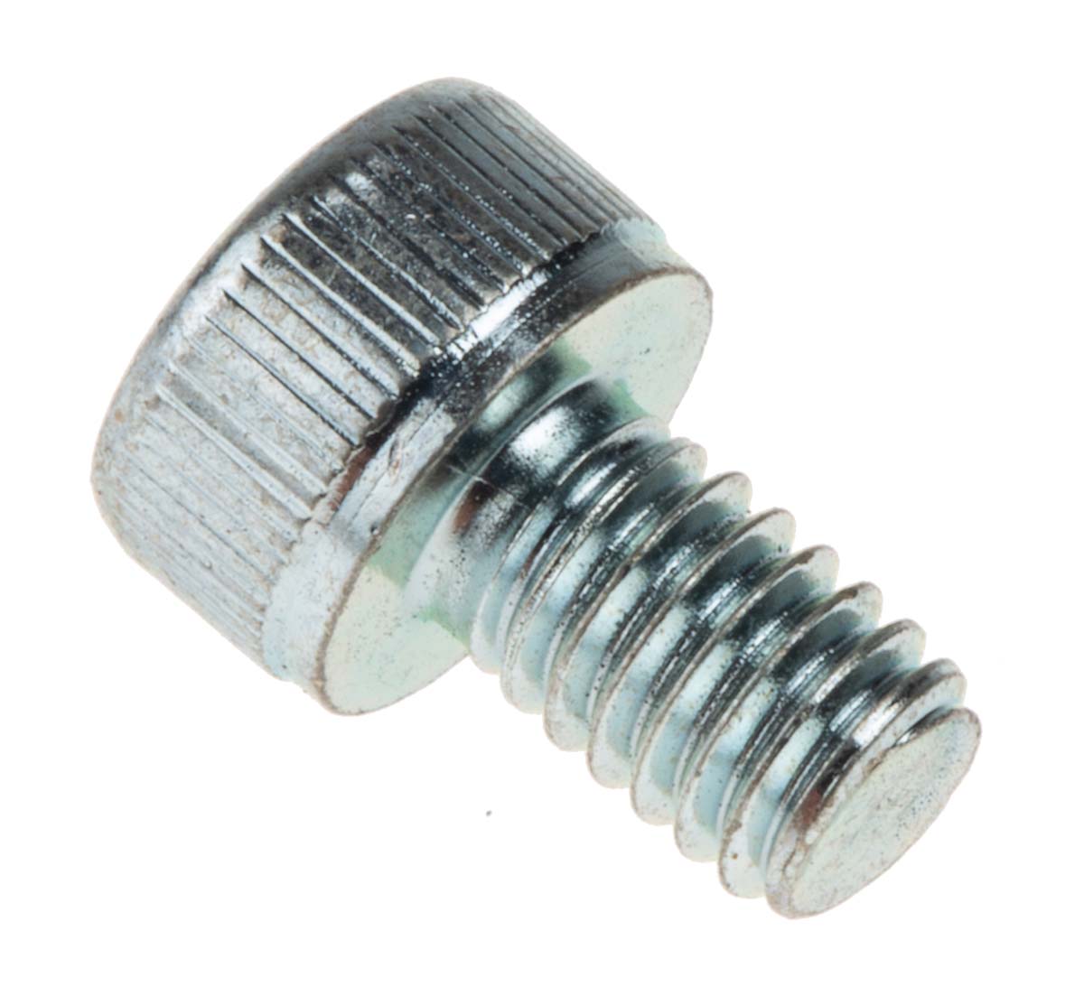 RS PRO Bright Zinc Plated Steel Hex Socket Cap Screw, DIN 912, M4 x 6mm