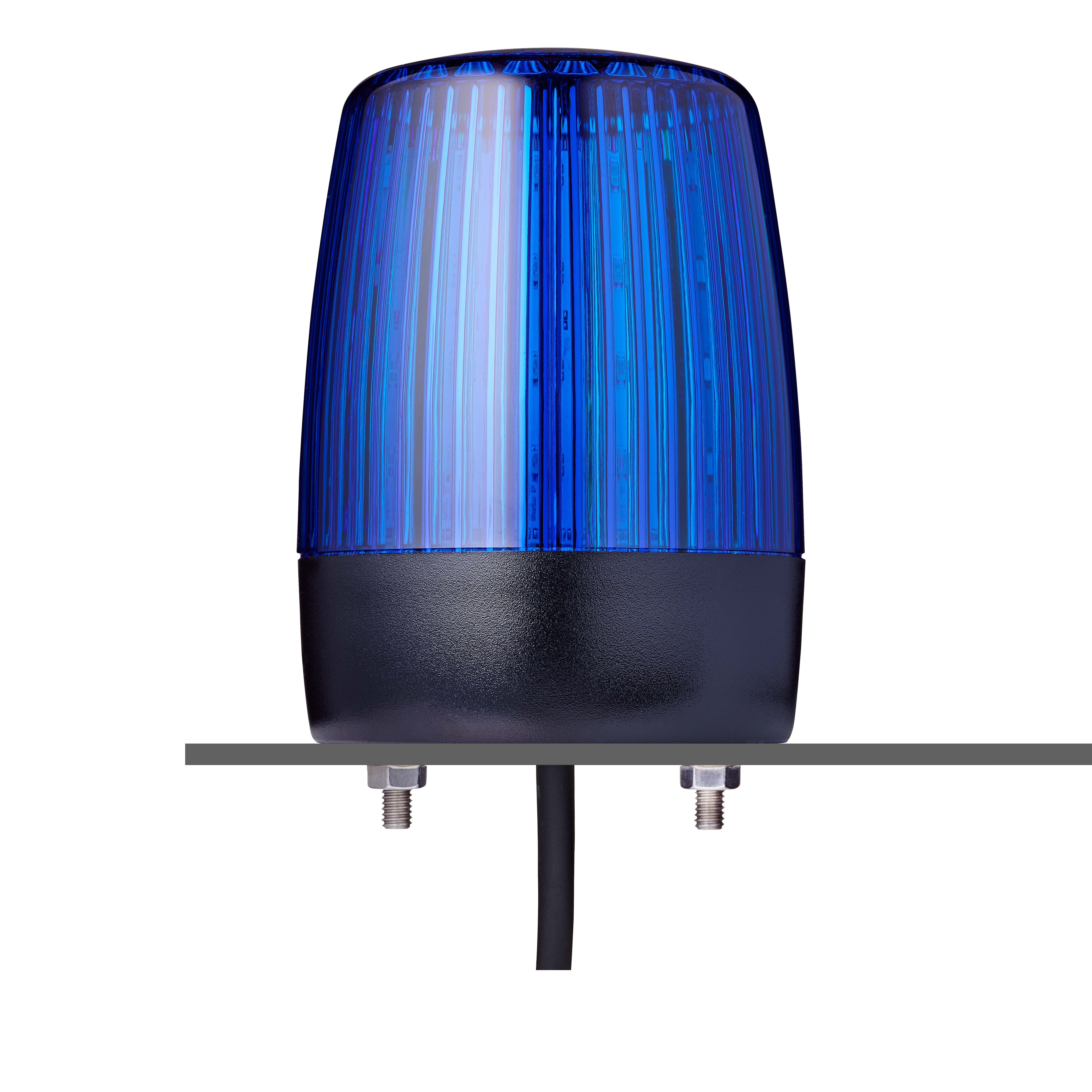 AUER Signal PCH Series Blue Multiple Effect Beacon, 230/240 V, Horizontal, Tube Mounting, Vertical, LED Bulb, IP67, IP69
