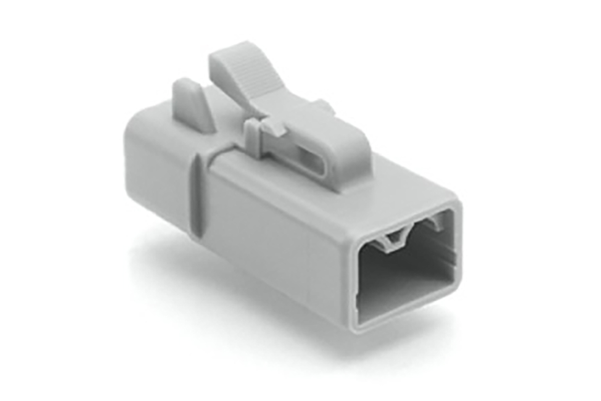 Amphenol Industrial, ATP Automotive Connector Socket Grey Cable Mount 2 Way, Crimp Termination ATP06-2S