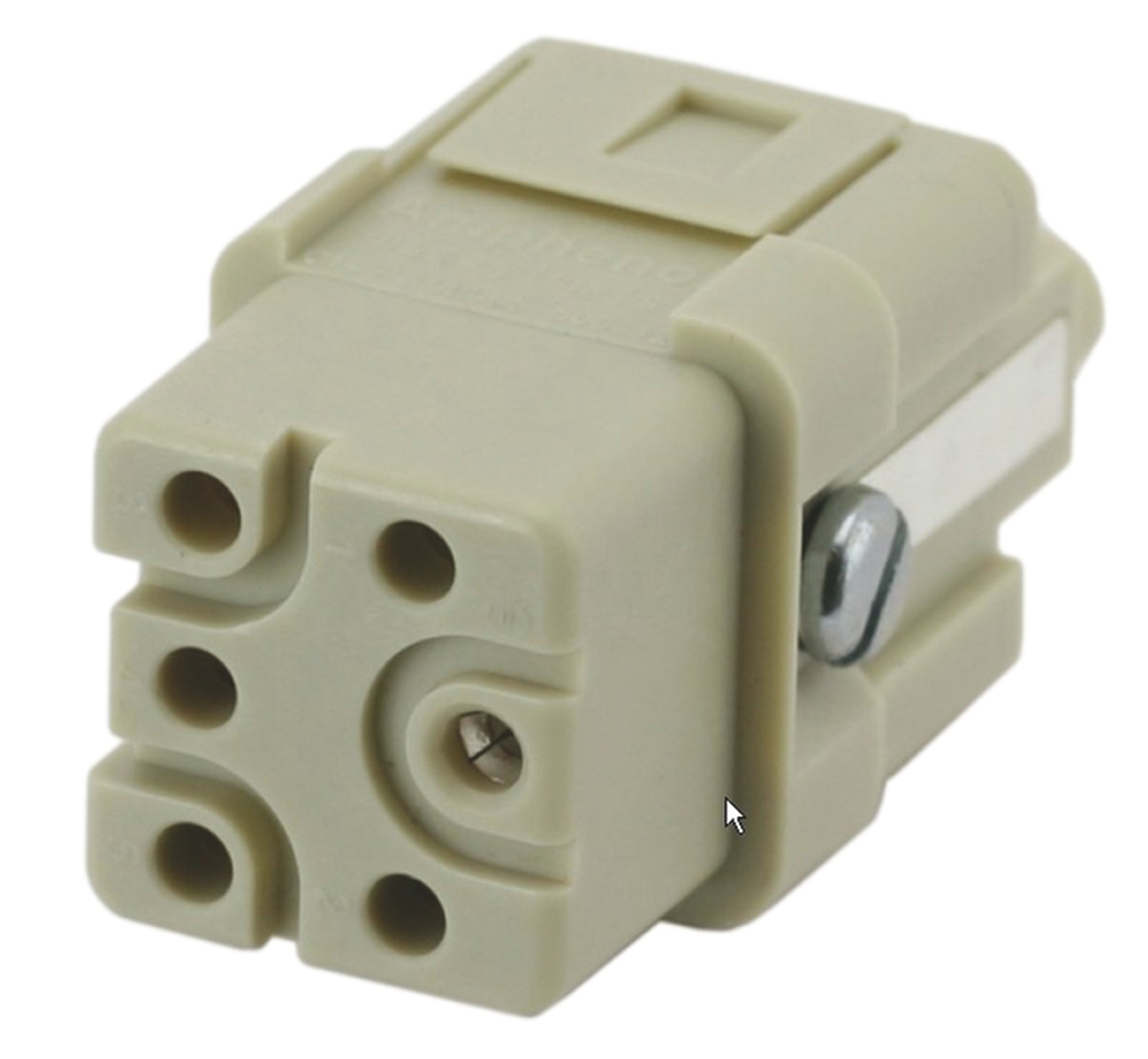 Amphenol Industrial Q Type Insert, 5 Way, Female, Heavy Mate Q, Cable Mount, 400 V