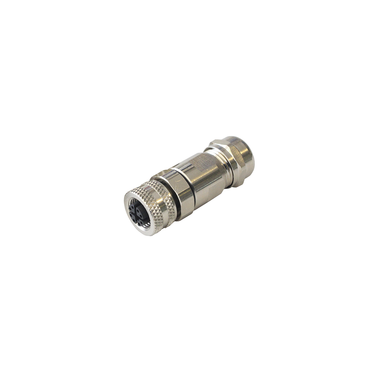 Bulgin Circular Connector, 8 Contacts, Panel, M12 Connector, Socket, Female, IP67, Buccaneer M12 Series
