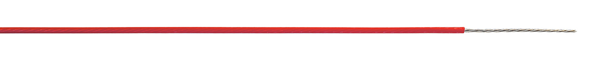 AXINDUS KU Series Red 0.38 mm² Hook Up Wire, 22 AWG, 250m, ETFE Insulation, KU0122R