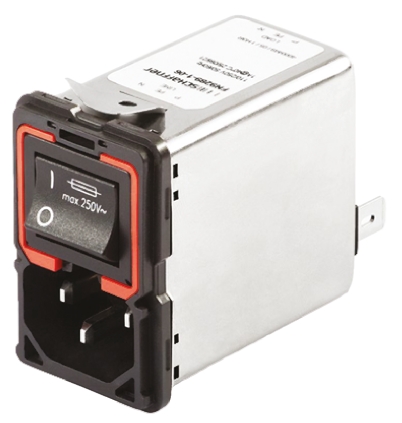 Schaffner 10A, 250 V ac Male Panel Mount IEC Filter 2 Pole FN9289-10-06, Solder, Spade 2 Fuse