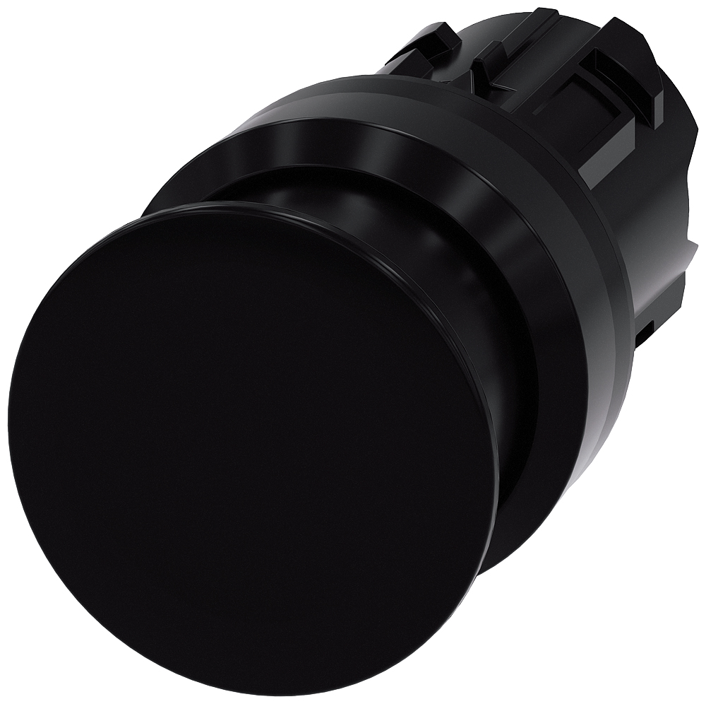 Siemens SIRIUS ACT 3SU10 Series Black Momentary Push Button Head, 22mm Cutout, IP66, IP67, IP69K