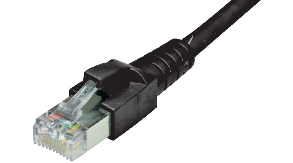 Dätwyler Cables65380, 500mm Cat6a, Black RJ45 to Male RJ45 Male LSZH Sheath