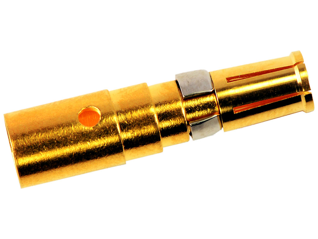 FCT from Molex, 172704 Series, Female Crimp D-sub Connector Contact, Gold over Nickel, 10 → 8 AWG