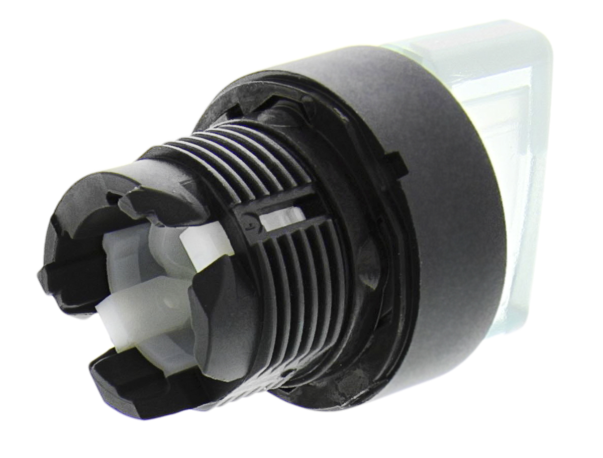 Schneider Electric Harmony XB5 Series 2 Position Selector Switch Head, 22mm Cutout, White Handle