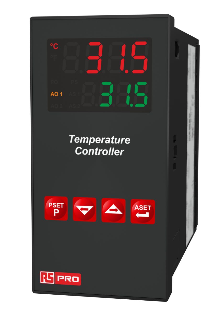 RS PRO Panel Mount PID Temperature Controller, 48 x 96mm 2 Input, 3 Output Relay, SSR, 100 → 240 V Supply