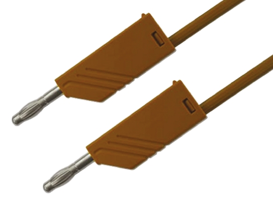 Hirschmann Test & Measurement, 32A, 30 V ac, 60V dc, Brown, 1m Lead Length