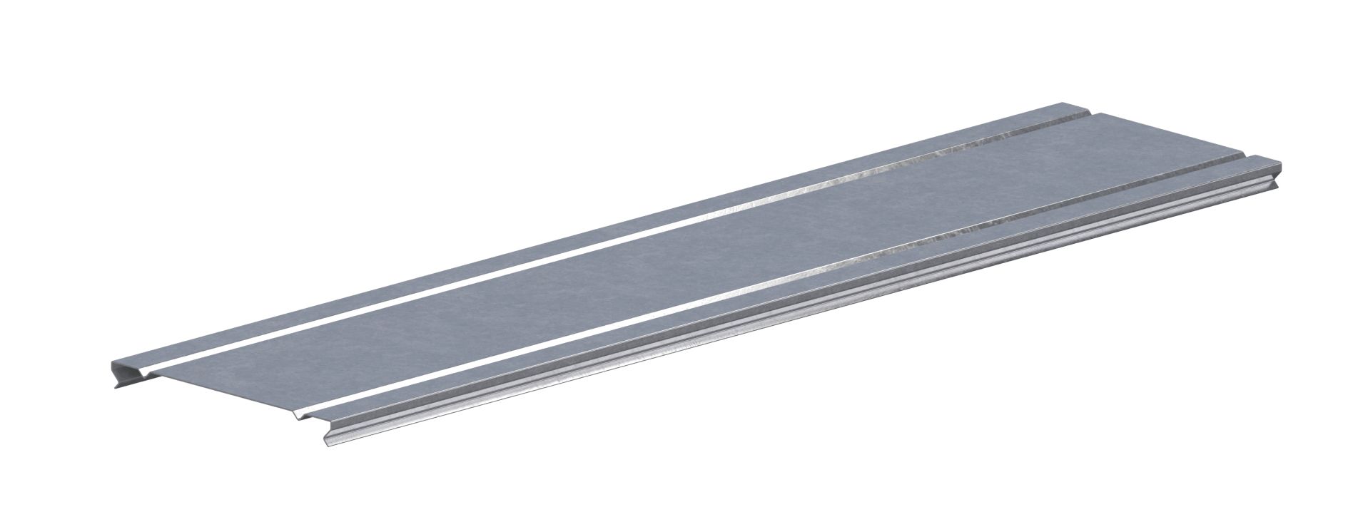 RS PRO Cable Tray Cover Sendzimir Galvanised Steel Cable Tray Cover, 100 mm Width, 60mm Depth