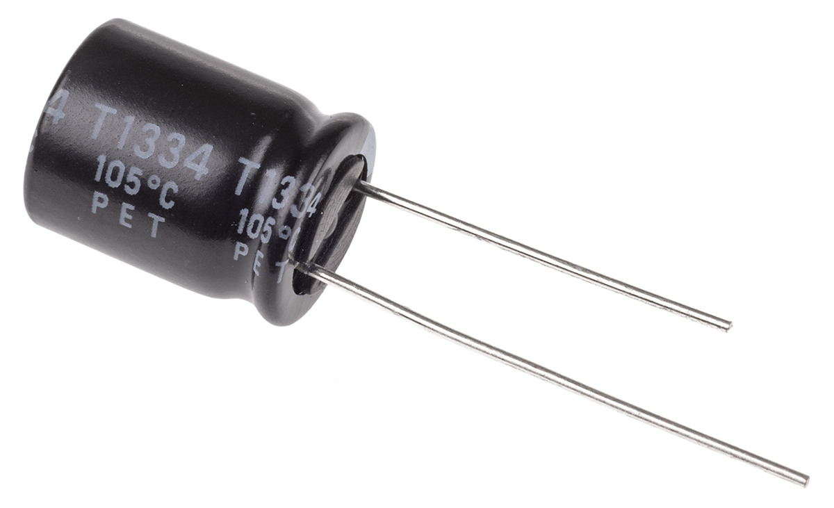Rubycon 470μF Aluminium Electrolytic Capacitor 16V dc, Radial, Through Hole - 16YXF470M10X12.5