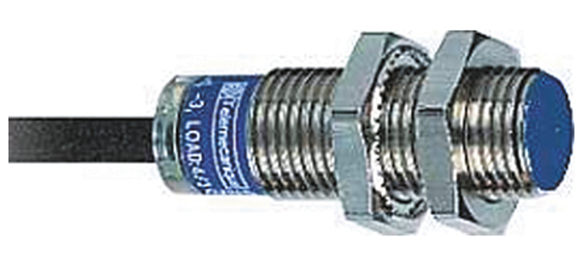 Telemecanique Sensors Inductive Threaded Barrel Proximity Sensor, M12, 2 mm Detection, PNP NC, 12 → 48 V dc