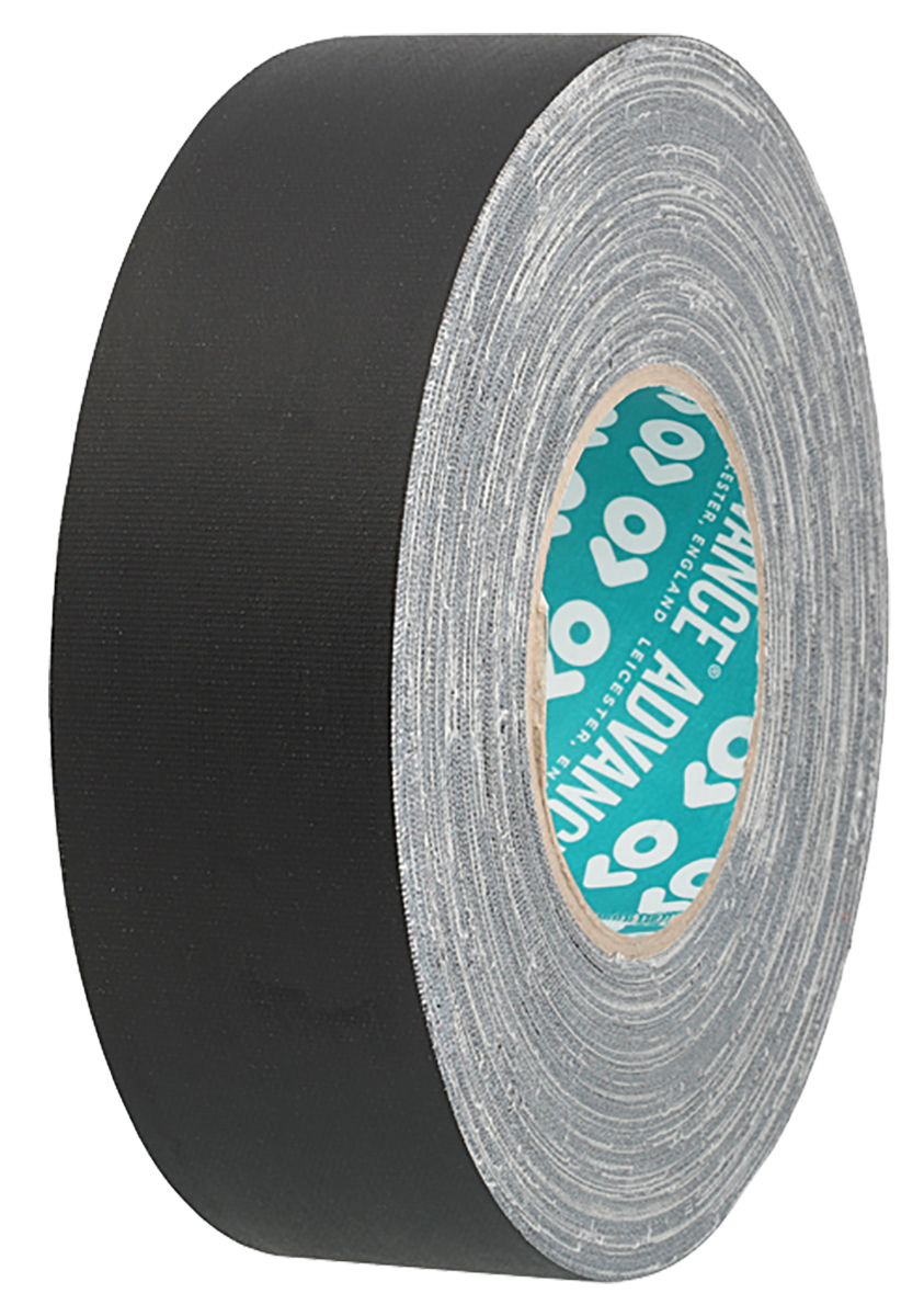 Advance Tapes AT160 Cloth Tape, 50m x 15mm, Black, Matt Finish
