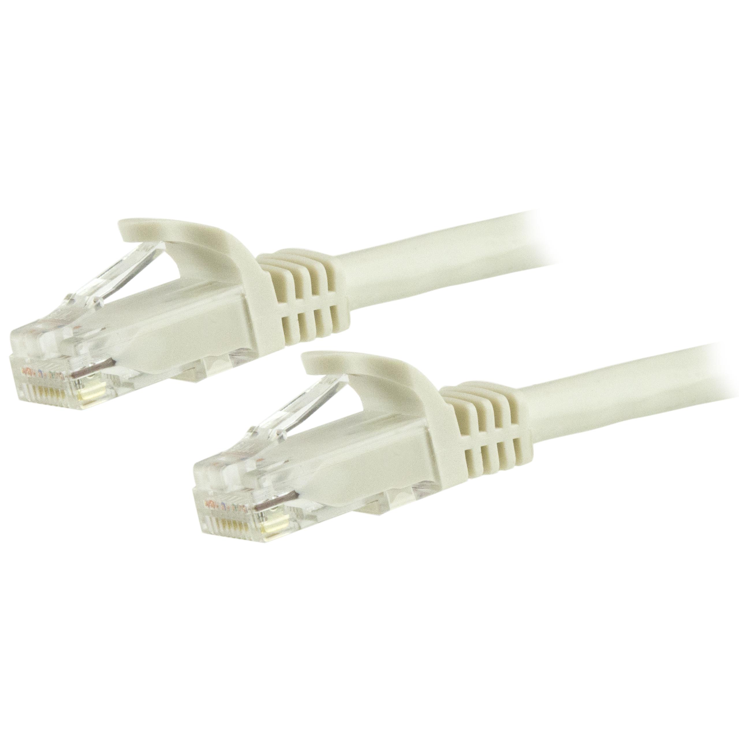 StarTech.com, 1.5m Cat6, White RJ45 to Male RJ45 Male, U/UTP Unshielded, Terminated PVC Sheath