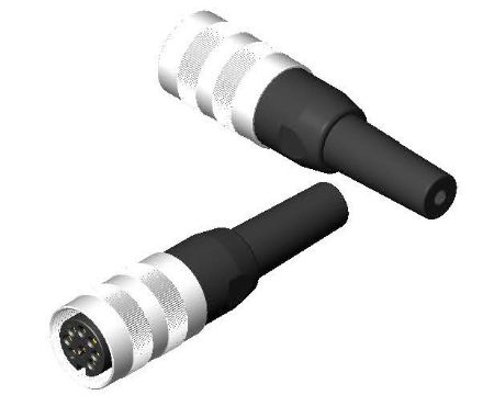 RS PRO 8 Pole Din, 5A, 250 V IP40, Screw Lock, Female, Cable Mount