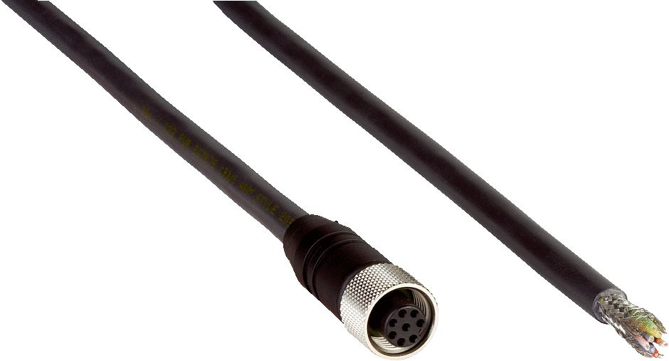 SICK Female 4 way Straight M12 to Male 4 way Straight M12 Connector Cable, 20 m