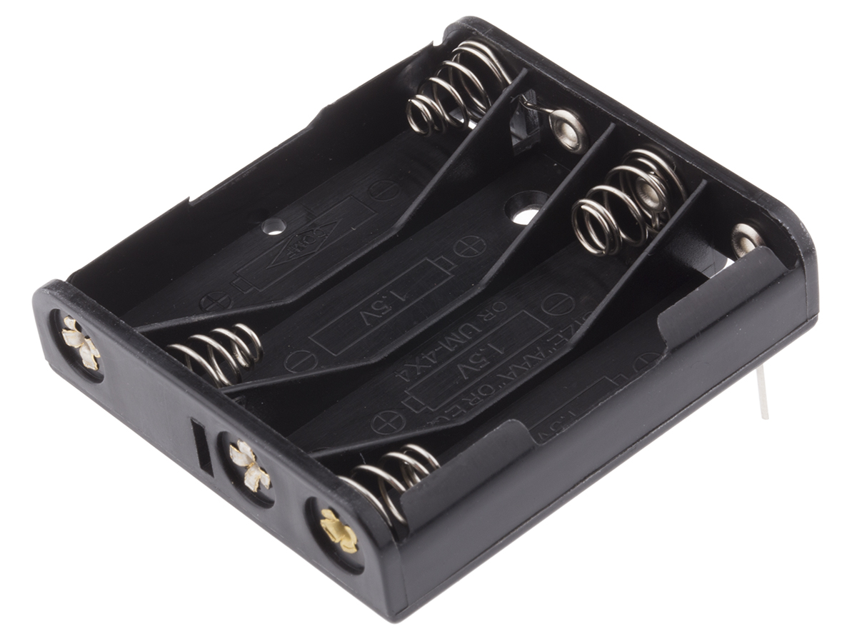 Keystone AAA Battery Holder, Coil Spring Contact