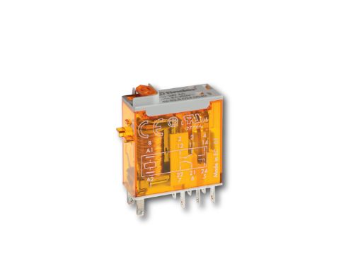 Finder Plug-In Mount Power Relay, 24V dc Coil, 8A Switching Current, DPDT
