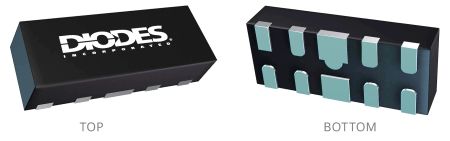 Diodes Inc D3V3XA4B10LP-7, Quad-Element TVS Diode Array, 10-Pin U-DFN2510-10
