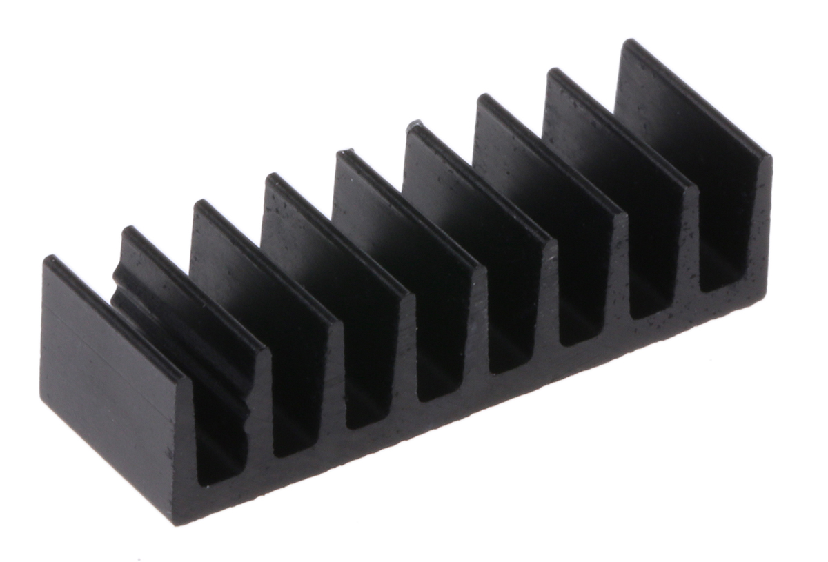 Fischer Elektronik Heatsink, Universal Rectangular Alu, 50K/W, 6.3 x 19 x 4.8mm