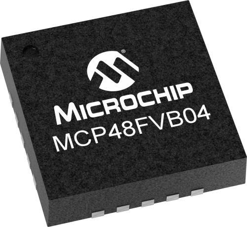 Microchip, DAC Quad 8 bit- 4.5LSB Serial (SPI), 20-Pin QFN